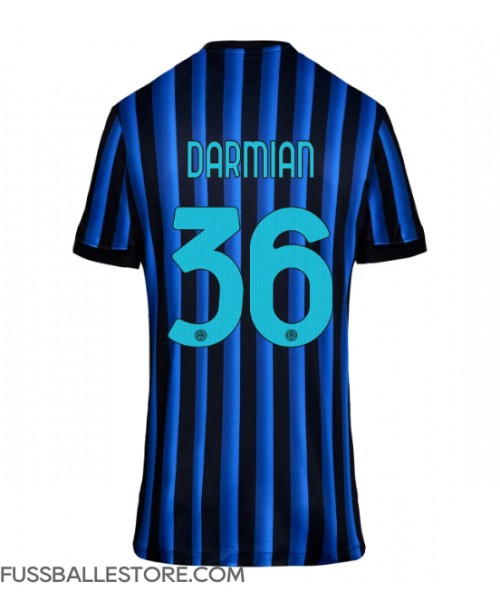 Günstige Inter Milan Matteo Darmian #36 Heimtrikot Damen 2025-26 Kurzarm Günstige Inter Milan Matteo Darmian #36 Heimtrikot Damen 2025-26 Kurzarm